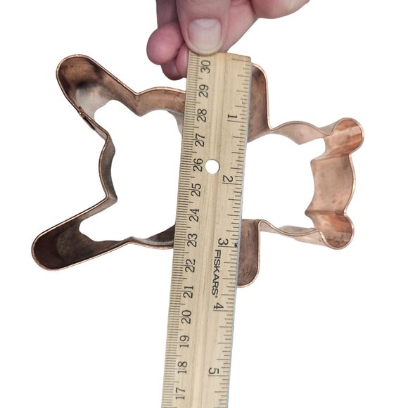 Teddy Bear Copper Cookie Cutter 5‎ Inches Durable Baking Tool Heavy Duty - Picture 7 of 11